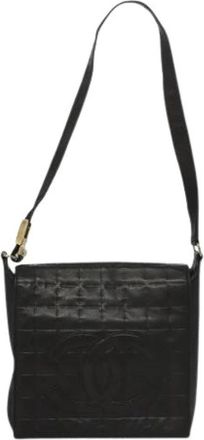 Chanel Pre-owned Chocolate bar cc schoudertas - Dames - Vintage Schoudertas - Zwart - ONE Size - Leer - Vintage