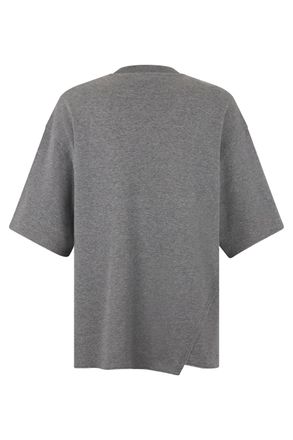 Dolce & Gabbana Oversized Cotton T-Shirt - Gray