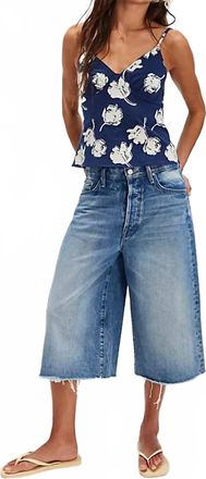 Free People Susie Printed Top In Navy Combo