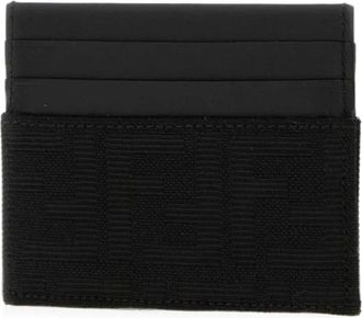 Fendi Card Case FF - Heren - Accessoires - Zwart - Maat: ONE Size Leer