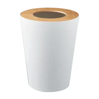 Yamazaki Tableware Papierkorb Rin Papelera Blanca 23 Cm De Di&aacute;metro