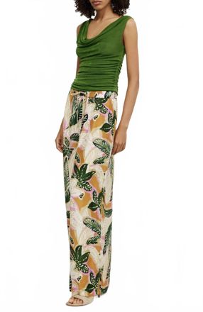 Significant Other Maize Pant In Palm Print