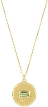 Bony Levy Pendant Necklace in 14K Gold/Garnet Peridot at Nordstrom, Size 18