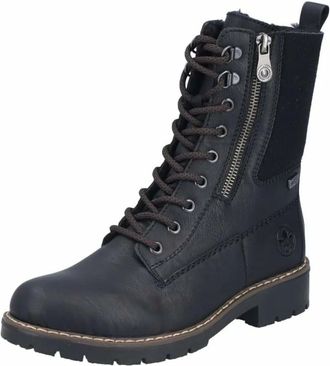 Rieker Veterlaars - Dames - Schoenen - Zwart - Maat: 37 EU