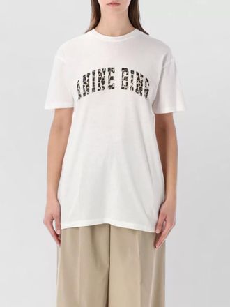 Anine Bing logo print cotton jersey t-shirt
