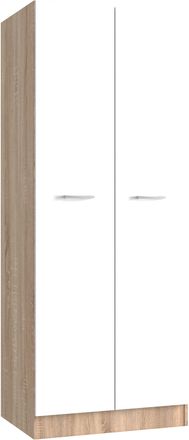 OEM Kit Mobile Armadio A 2 Ante Cm71x51,5x181h Colore Rovere/bianco Spessore 16mm