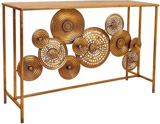 Wanderlust Deco Wanderlust Deco - Recibidor De Metal Dorado 120x40x80