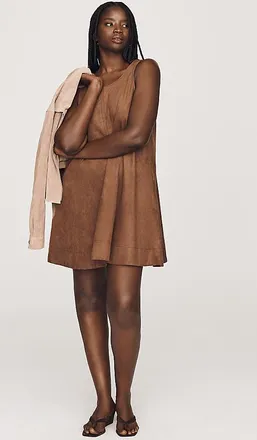 Maeve Keiko Faux-Suede Mini Dress