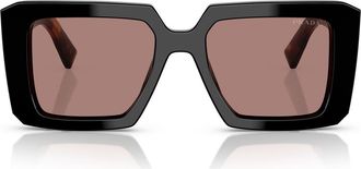 Prada 51mm Square Sunglasses in Black Brown at Nordstrom