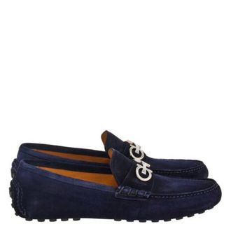 Ferragamo Ferragamo Gancini Ornament Driver Loafers, Size 9 EE