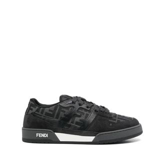 Fendi Sneakers, male, Black, Size: 8 1/2 US Match Low-top Sneakers