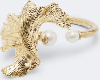 Jimmy Choo London Wave embellished cuff bracelet