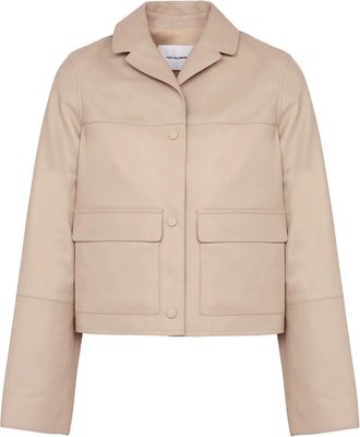 Yves Salomon leather jacket - Brown