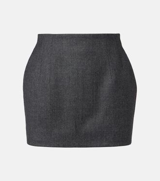 Wardrobe.NYC Wool miniskirt