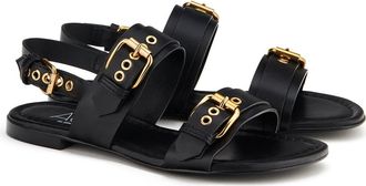 AGL Summer Slingback Sandal in Nero-Nero at Nordstrom, Size 37.5