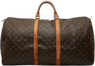 Louis Vuitton Pre-owned Weekend Bags, unisex, Brown, Size: ONE SIZE Pre-owned Keepall 60 Travel Bag