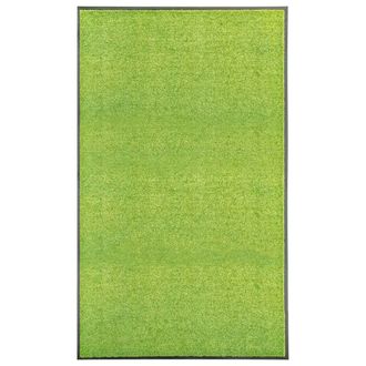 vidaXL Felpudo Lavable Verde 90x150 Cm Vidaxl