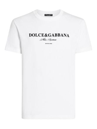 Dolce & Gabbana Logo Baumwoll -T -Shirt