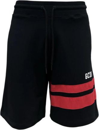 GCDS Zwarte Sweat Shorts - Heren - Korte Broeken - Zwart - XL - Korte Broeken