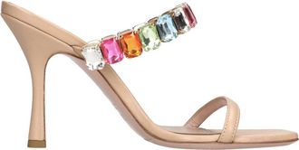 Gedebe Sandalen Beige - Dames - Muiltjes - Beige - 37 EU - Leer - Schoenen