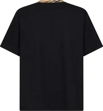 Burberry Mens Crewneck T-Shirt Black Cotton T-Shirts And Polos