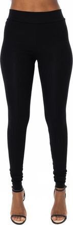 Dai Moda Banded Ankle Leggings in Black at Nordstrom, Size Xx-Large
