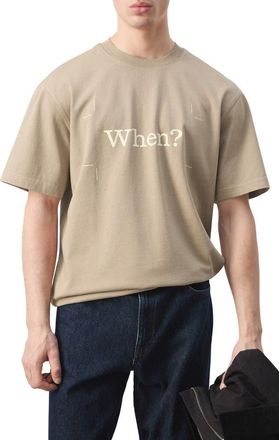 Mango x Fantastic Man When? Graphic T-Shirt in Beige at Nordstrom, Size X-Large
