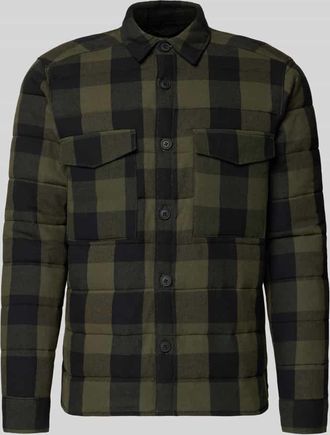 Only & Sons Regular Fit Hemdjacke aus reiner Baumwolle Modell GUDMUND in Oliv, Größe XXL