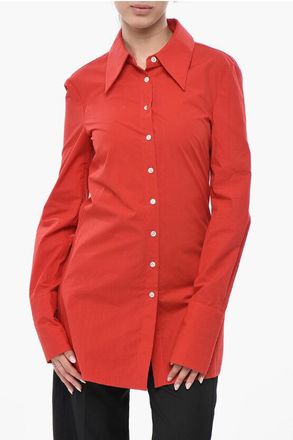 Interior Slim-Fit Cotton Shirt with Italian Collar size S