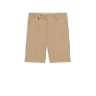 BOSS Tapered-fit shorts in cotton, silk and stretch
