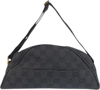 Gucci Pre-owned Borsa 2way Halfmoon GG Canvas - - Pre-owned - Donna - Nero - ONE SIZE