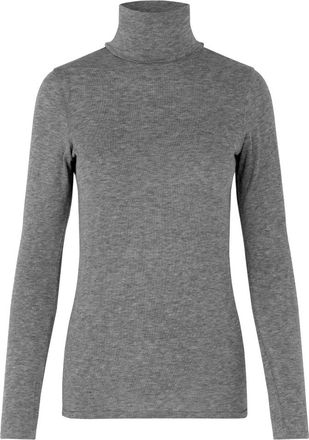 Second Female Matima T-Neck Tee - Dames - Coltruien - Grijs - XS - Truien & Vesten