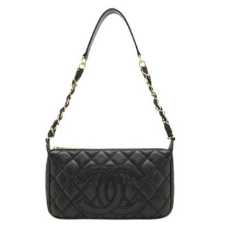 Chanel Pre-owned Matelasse Schoudertas - Dames - Pre-owned - Zwart - Maat: ONE Size Leer