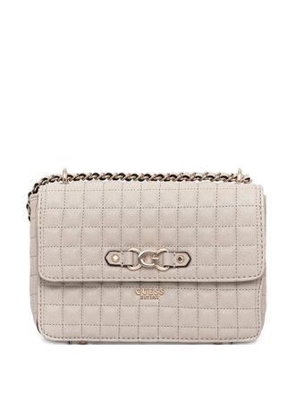 Guess Co mini quilted chain shoulder bag - women - Polyurethane - One Size - Neutrals