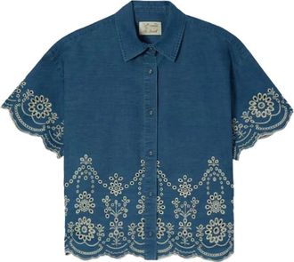 MC2 Saint Barth Denim Shirts - Dames - Spijkeroverhemden - Blauw - L - Denim - Overhemden