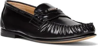 Fendi Scrunch Penny Loafer in F0Qa1 Nero at Nordstrom, Size 36.5
