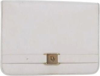 Dior Pre-owned Clutches, female, White, Size: ONE SIZE Pre-owned Vintage Shoulder Bag