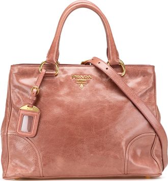 Prada Pre-owned Womens Leather Tote Bag Classic Style - Brown - One Size