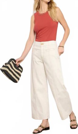 Kut from the Kloth Meg Wide Leg With Contrast Stitch Jeans In Canvas
