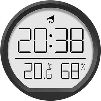 OEM Reloj Digital - Reloj - Con Indicador De Temperatura Y Humedad - Magn&eacute;tico/para Montaje En Pared - Negro