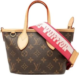Louis Vuitton Pre-owned Monogram Neverfull BB 2way Handbag - Dames - Vintage Mini Tas - Bruin - ONE Size - Leer - Vintage