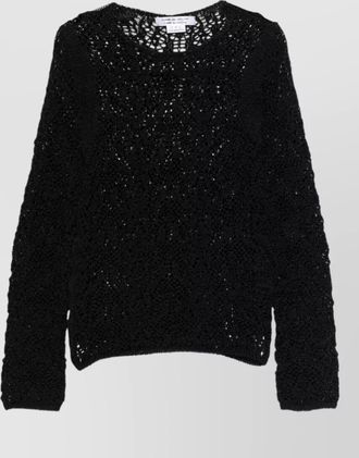 Comme Comme open-knit crewneck jumper