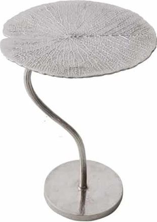 Global Interiors Beistelltisch Leaf Silver ø 40 / H 59 cm