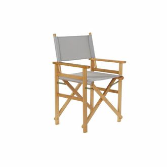 DKD Home Decor Silla De Jard&iacute;n - Dkd Home Decor - Pino - Natural Y Gris - 56x48x87 Cm - Dise&ntilde;o Contempor&aacute;neo