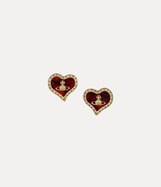 Vivienne Westwood Petra Earrings Gold-copper-red-mop-honey-crystal Gold-copper-red-mop-honey-crystal Women