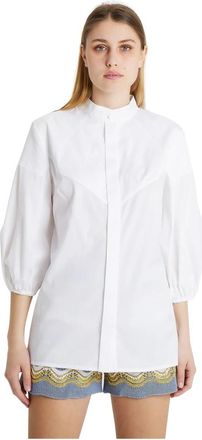 Federica Tosi Shirts - Dames - Overhemden - Wit - XL - Katoen - Overhemden