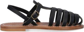 K.Jacques Adrien Slingback Sandals - Black