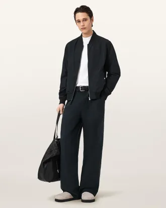 AllSaints Conway Wide Leg Pleated Pants