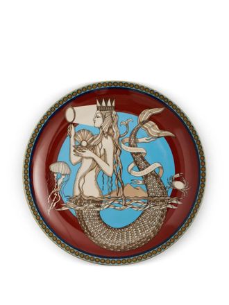 La DoubleJ Mermaid decorative plate - Red