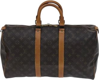 Louis Vuitton Pre-owned Weekend Bags, female, Brown, Size: ONE SIZE Pre-owned Vintage Monogram Keepall Travel Bag